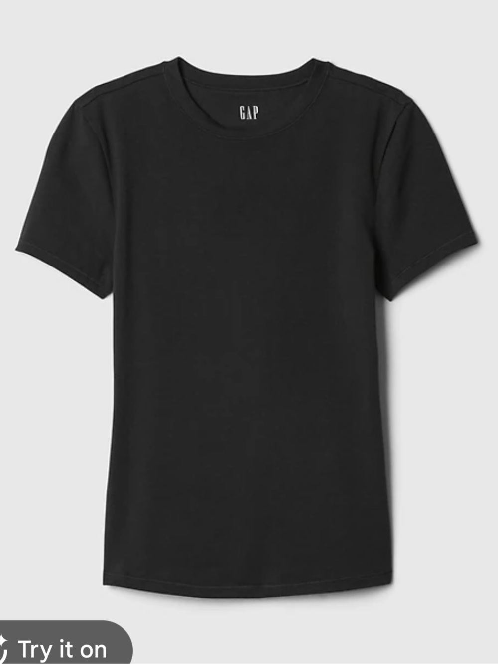 GAP Black Short Sleeve Crewneck Tee